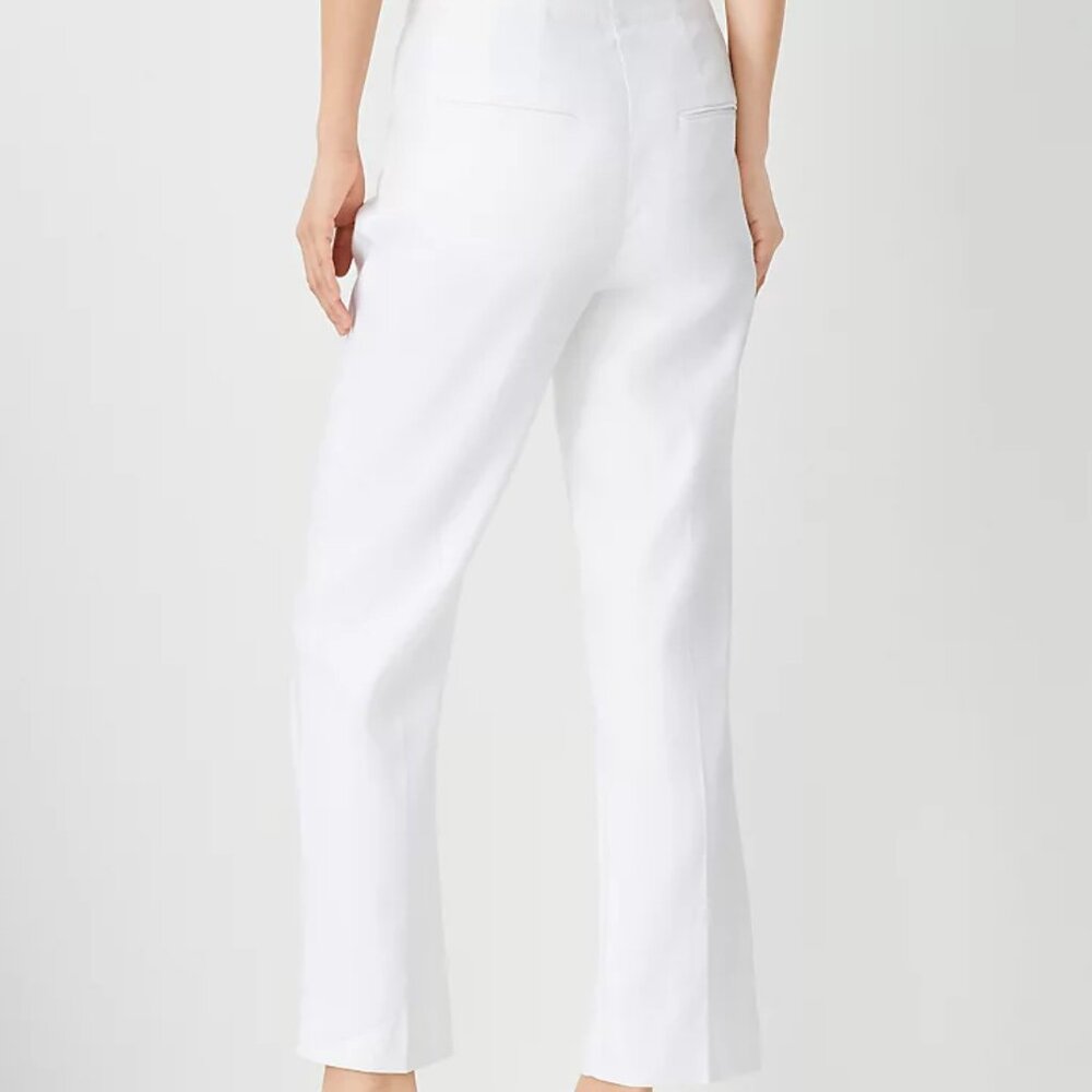 Ann Taylor The Pencil Sailor Pant in Linen Twill - Picture 2 of 3